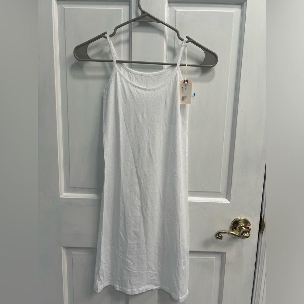 CASUAL LAGUNAS NWT Extra Long White Cami Tank Or Tank Dress SIZE XS WOMENS NEW